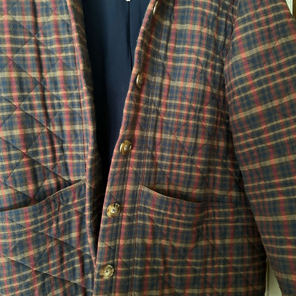 Sezane plaid will Button-Up Jacket - image 2